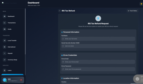 Bank 9 script with notifications, transfer codes, grants  and tax refunds - Image 3